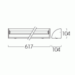 Drawing-โคมหน้าพลาสติกแบบติดลอย-1x18W